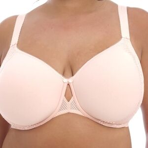 NWT - Elomi Women's Charley Bandless T-Shirt Floral Lace Bra - 36J